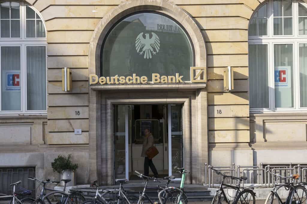 A Deutsche Bank branch