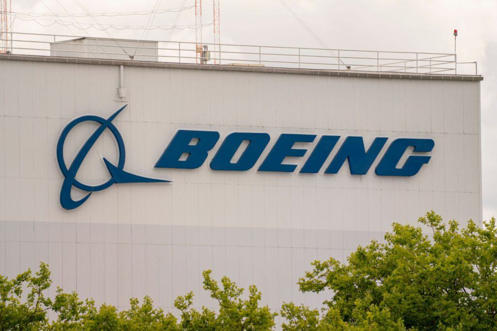 Boeing sign
