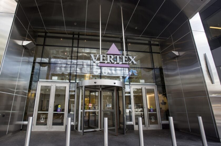 Vertex Pharmaceuticals signage