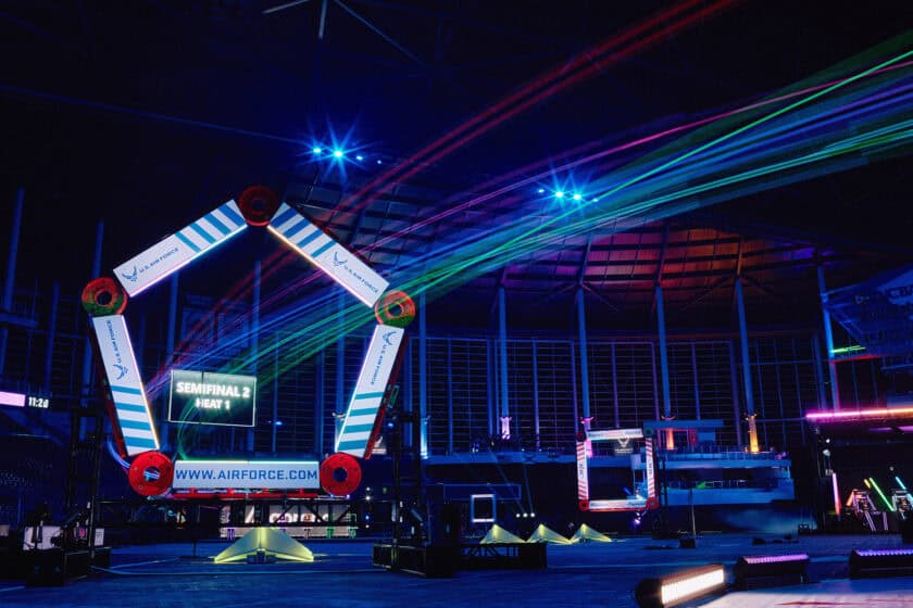 Drone racing track