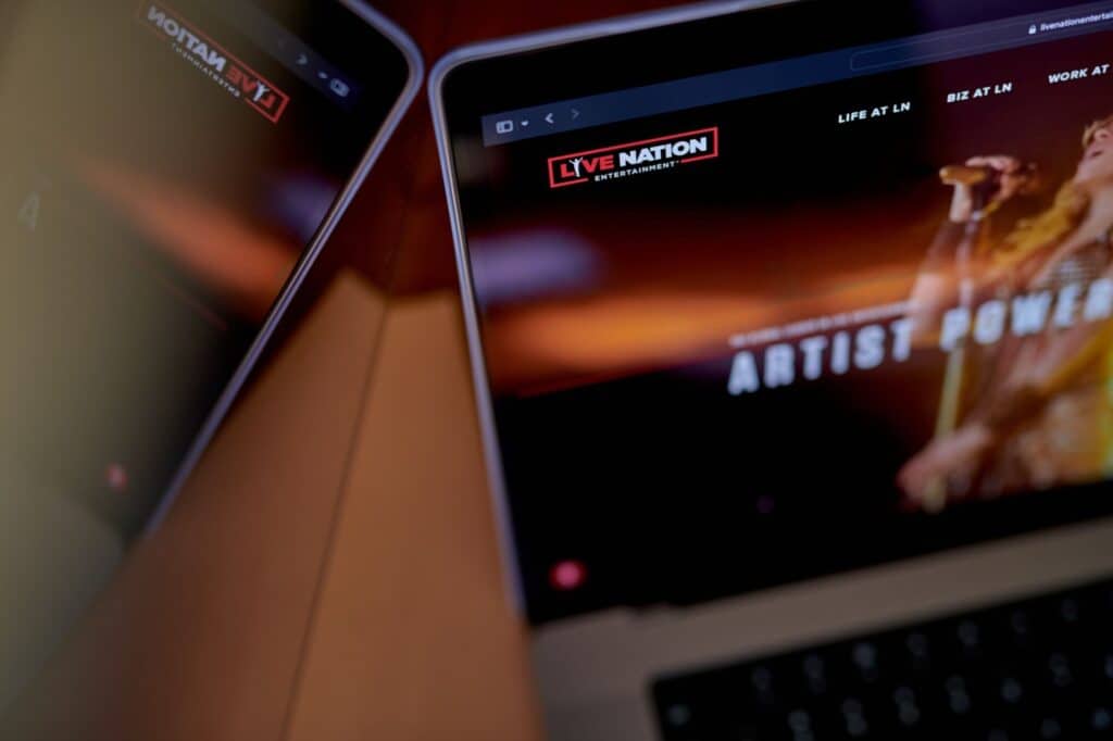 The Live Nation website