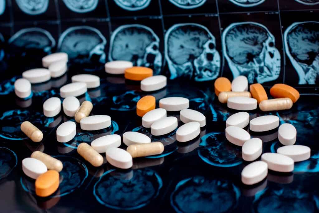 Different pharmaceutical pills.