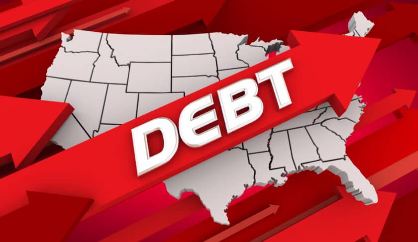 Debt rising image