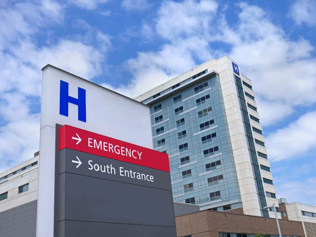 Hospital signage