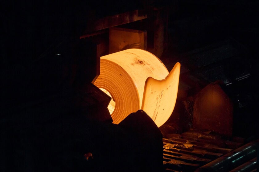 A Stelco steel plant in Ontario, Canada