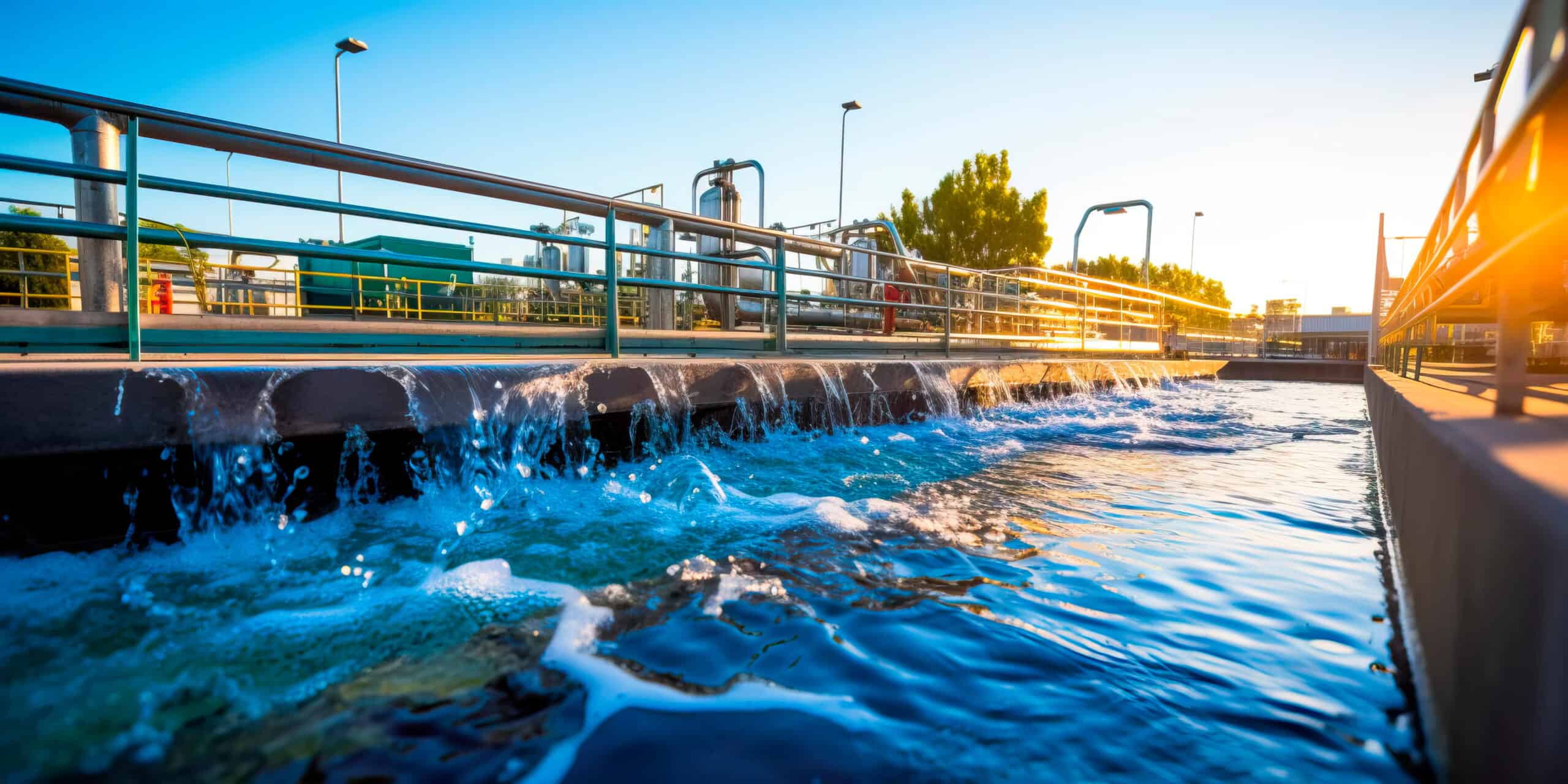 Industrial water treatment plant