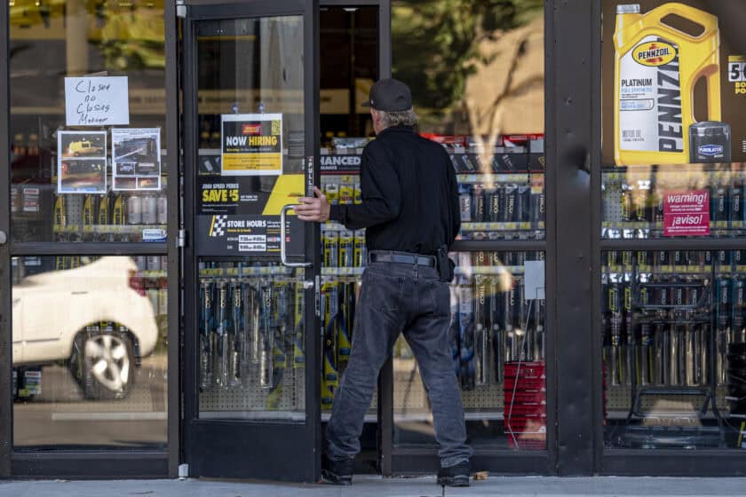 An Advance Auto Parts store in California