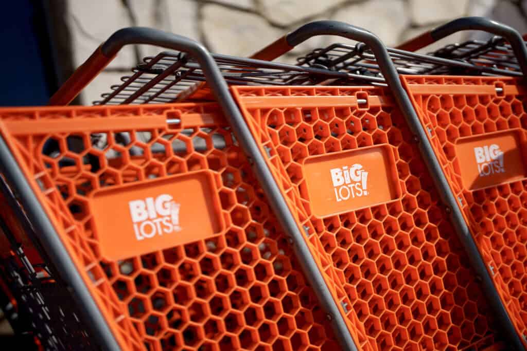 Big Lots shopping carts