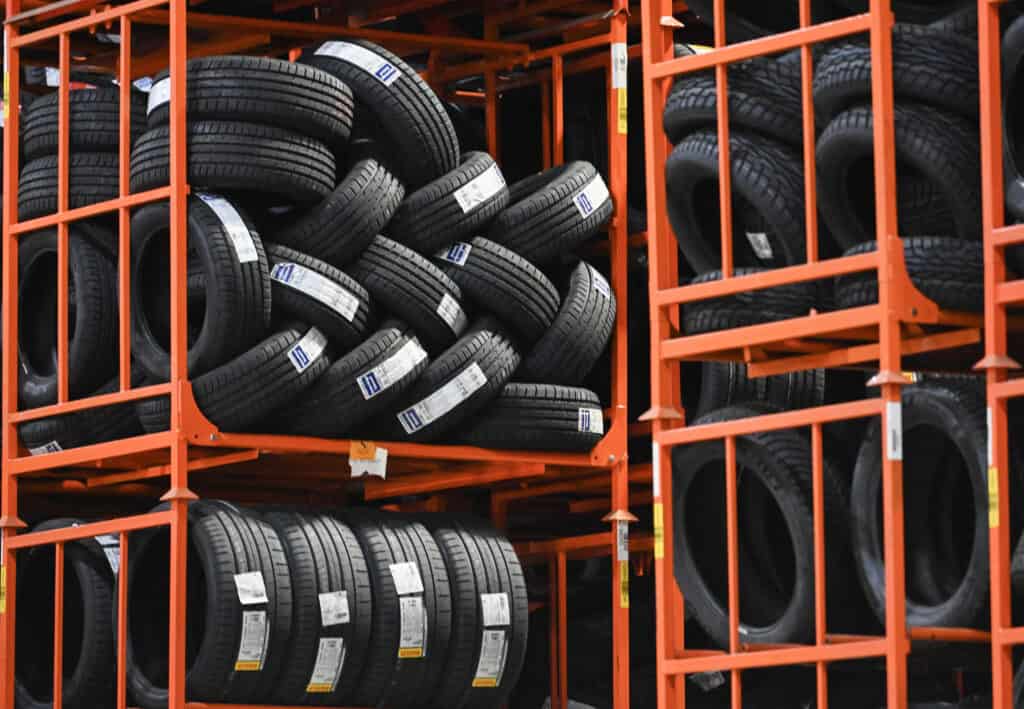Stacks of tires