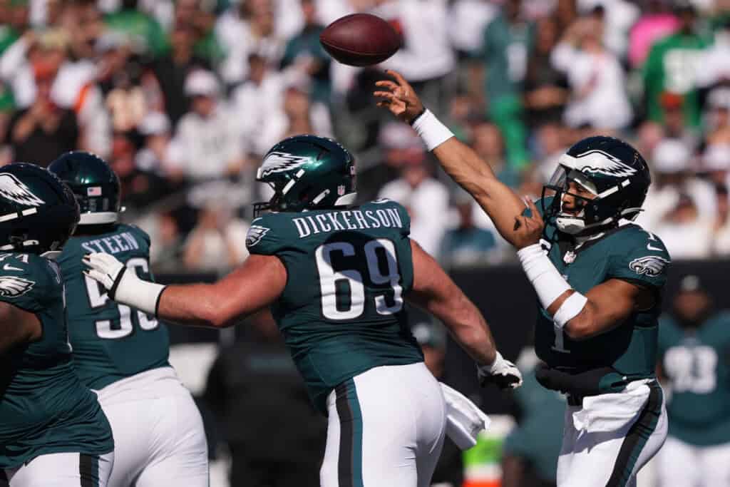 Jalen Hurts of the Philadelphia Eagles