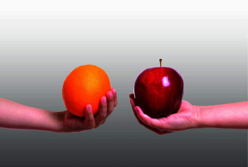 apple, orange