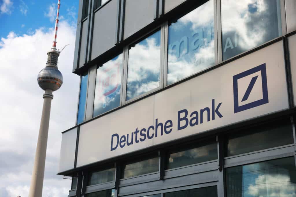 A Deutsche Bank branch