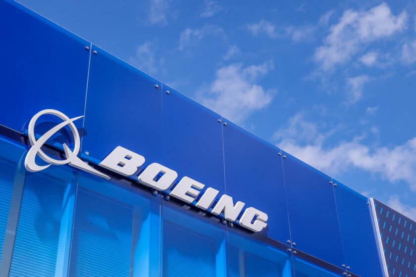 Boeing signage