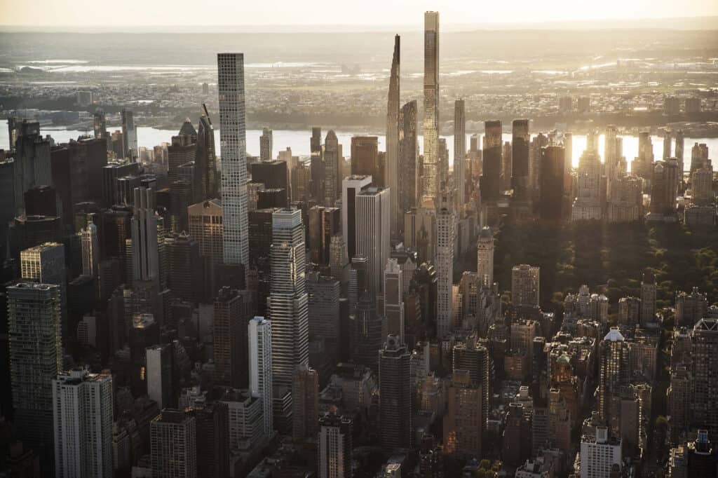 Buildings in the Manhattan skyline