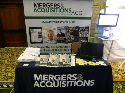 Mergers & Acquisitions sets up at the Gaylord Texan Hotel in Dallas